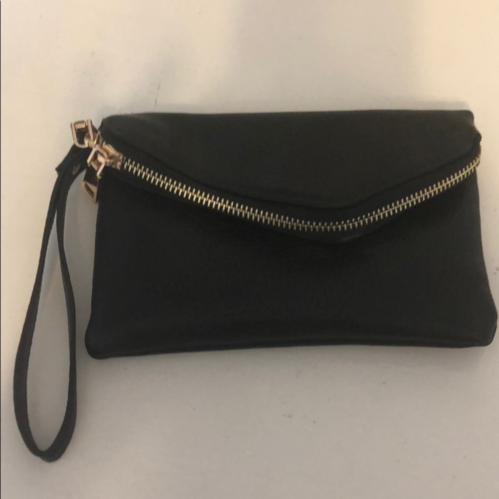 Black and gold Urban Expressions clutch!